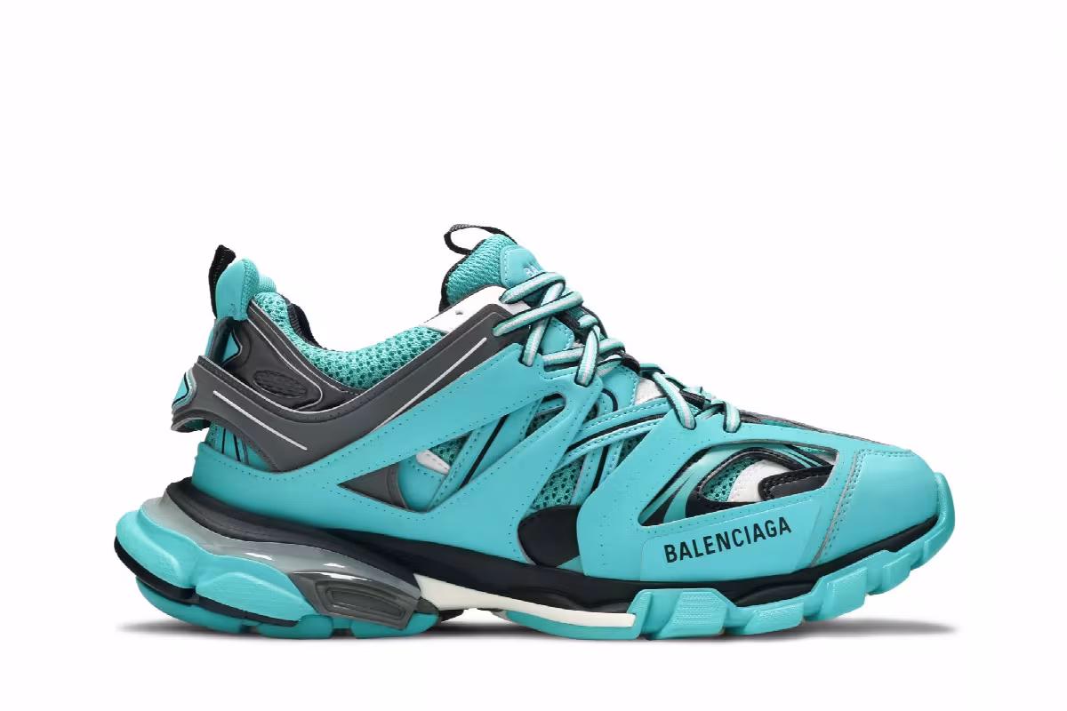 Balenciaga Track Sneaker Turquoise, view 2