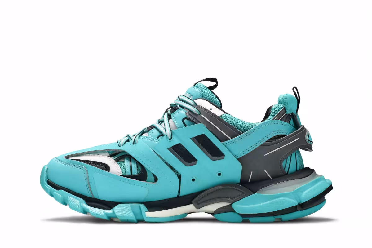 Balenciaga Track Sneaker Turquoise, view 4