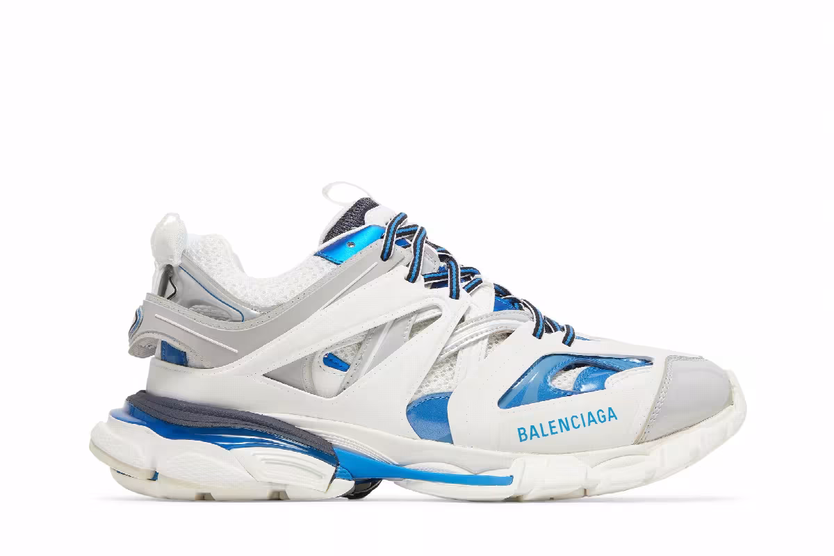 Balenciaga Track Sneaker White Blue, view 2