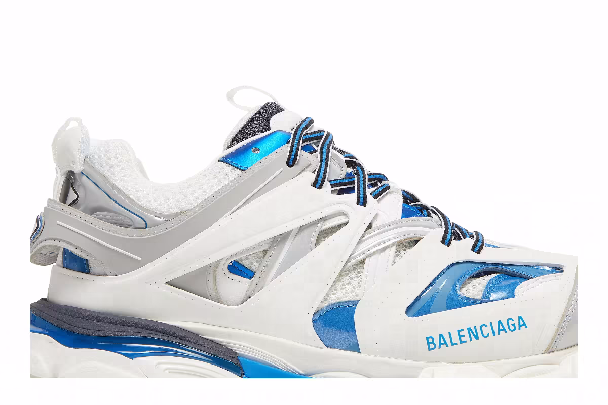 Balenciaga Track Sneaker White Blue, view 3
