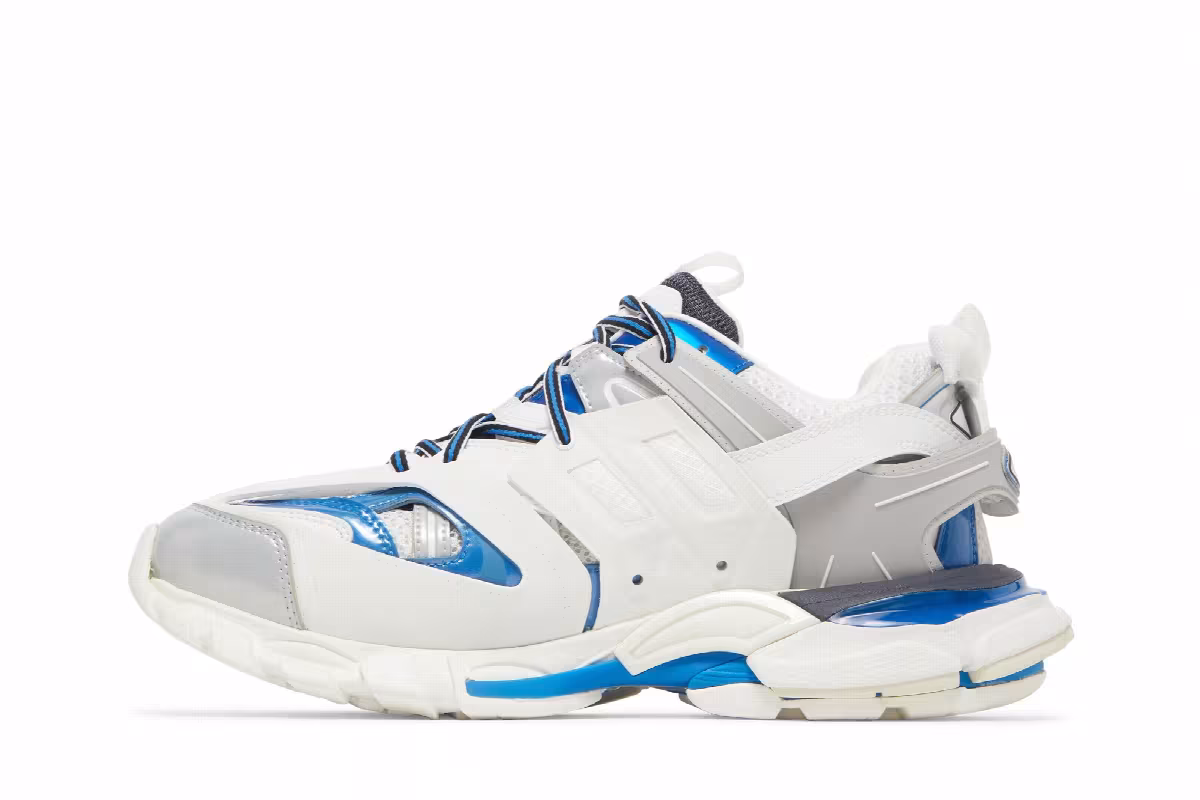 Balenciaga Track Sneaker White Blue, view 4