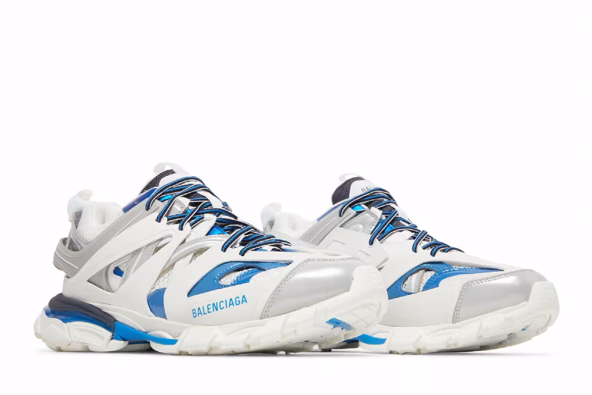 Balenciaga Track Sneaker White Blue, view 9