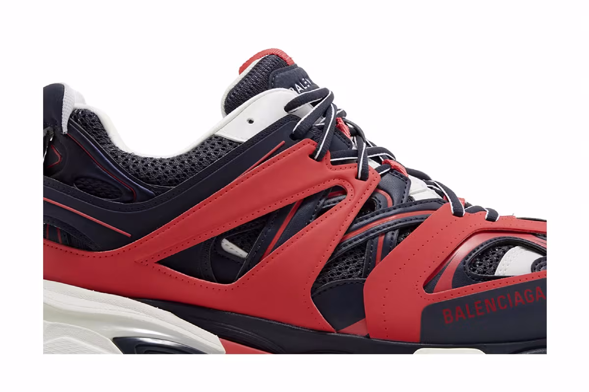 Balenciaga Track LED Sneaker Red Dark Grey, view 3