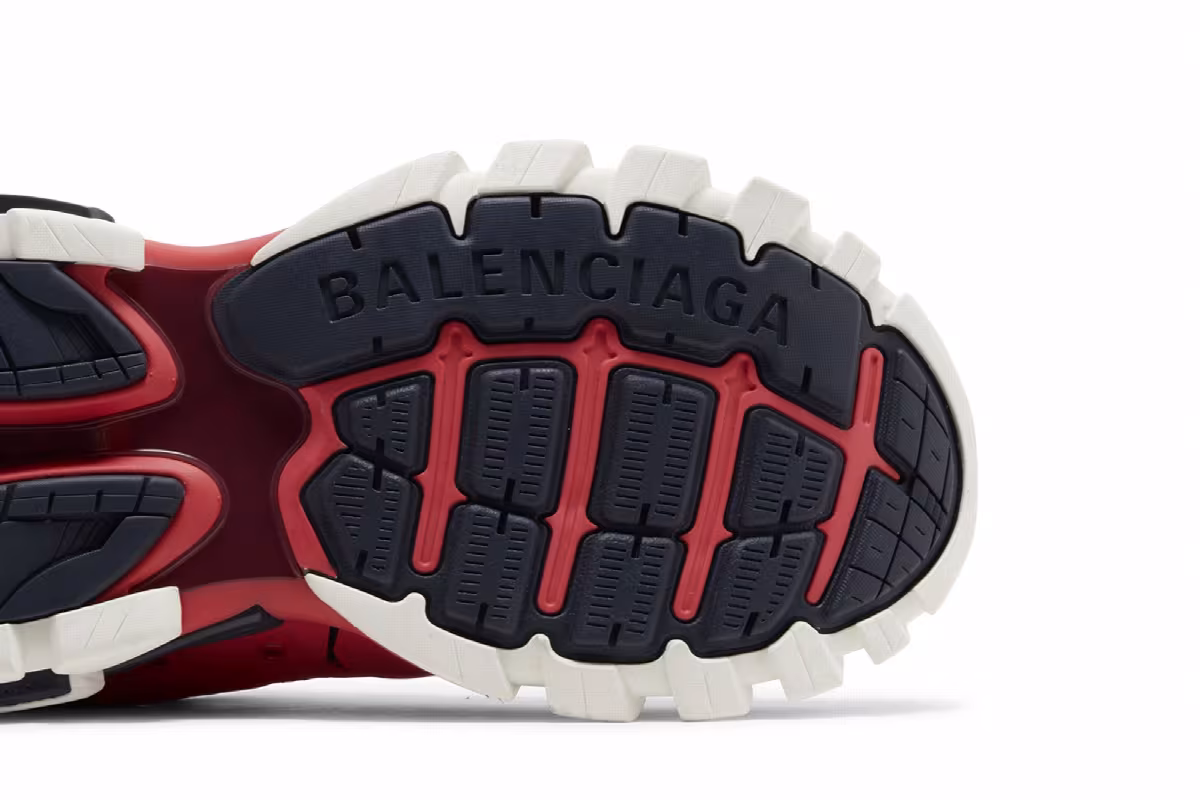 Balenciaga Track LED Sneaker Red Dark Grey, view 6