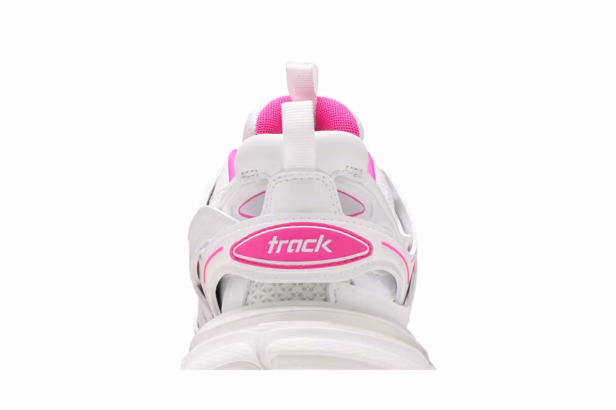 Balenciaga Women's Track Sneaker White Fluo Pink, view 8
