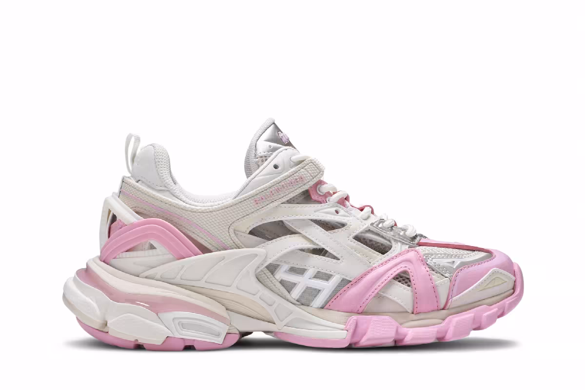 Balenciaga Women's Track.2 Sneaker Pink Beige, view 2