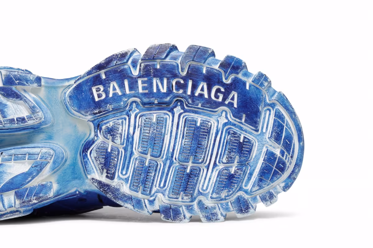 Balenciaga Track Sneaker Faded Blue, view 6