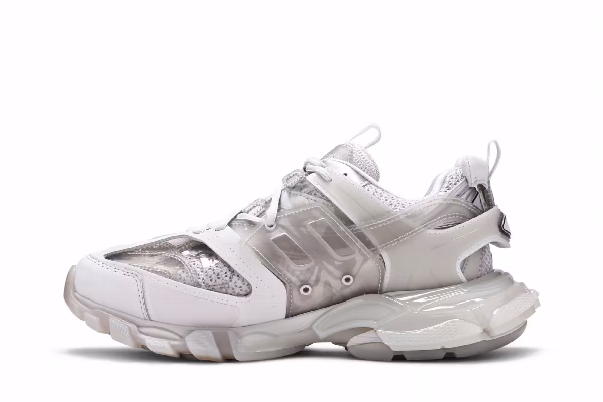 Balenciaga Track Sneaker Clear Sole - Light Grey, view 4