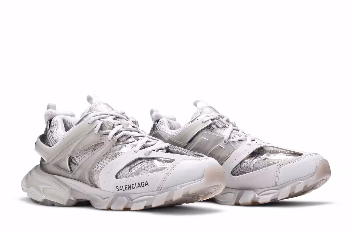 Balenciaga Track Sneaker Clear Sole - Light Grey, view 9