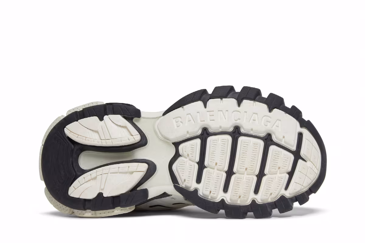 Balenciaga Women's Track Sneaker White Black, view 5