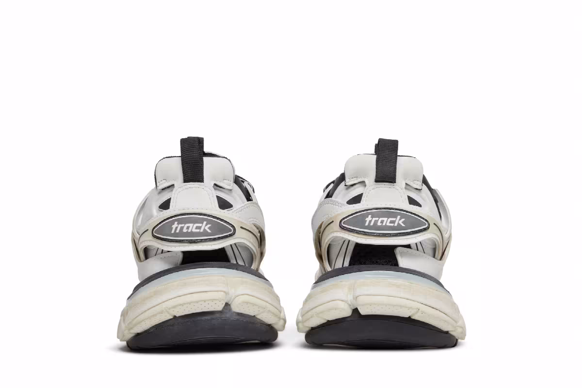 Balenciaga Women's Track Sneaker White Black, view 7