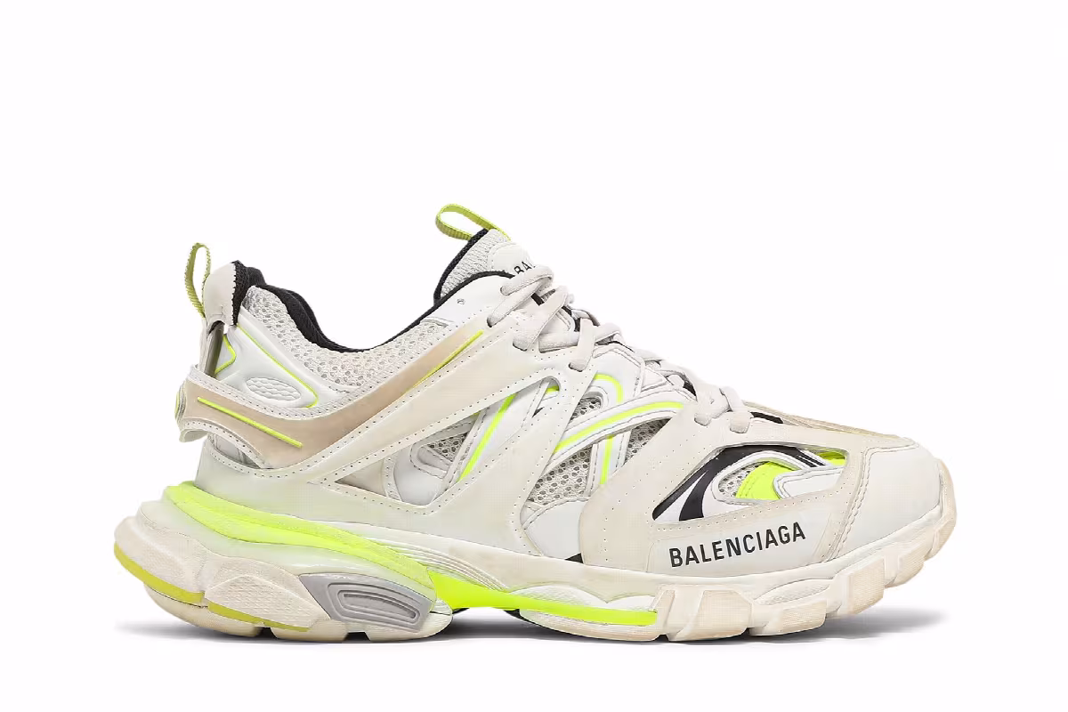 Balenciaga Track Sneaker White Fluo Yellow, view 2