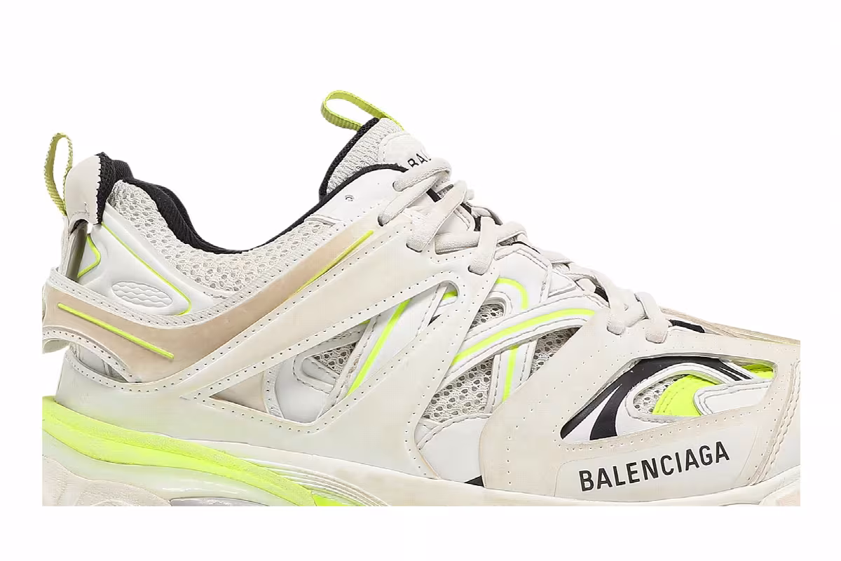 Balenciaga Track Sneaker White Fluo Yellow, view 3
