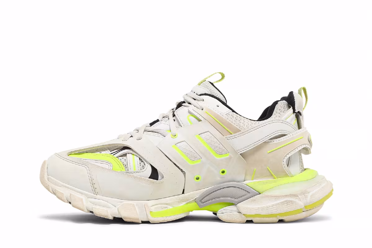 Balenciaga Track Sneaker White Fluo Yellow, view 4
