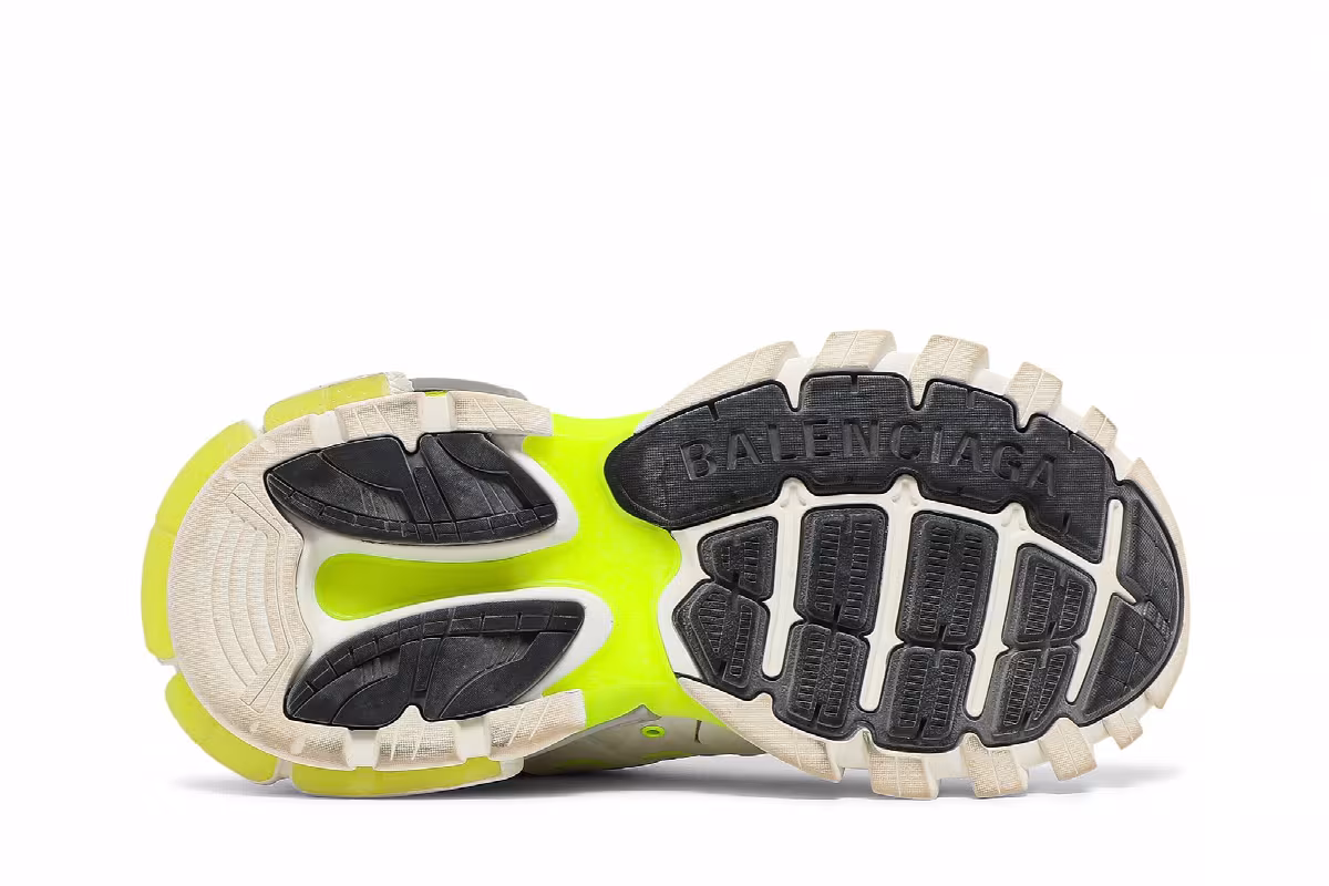 Balenciaga Track Sneaker White Fluo Yellow, view 5