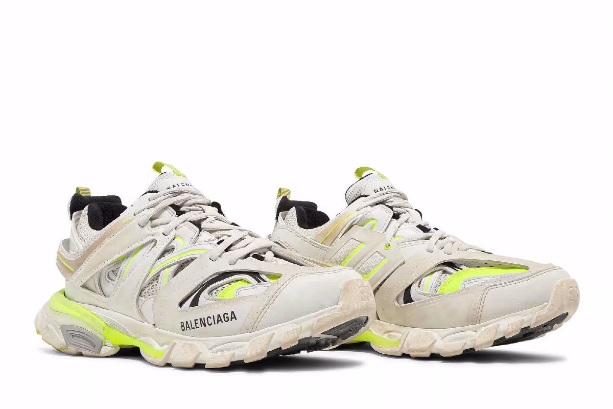 Balenciaga Track Sneaker White Fluo Yellow, view 9