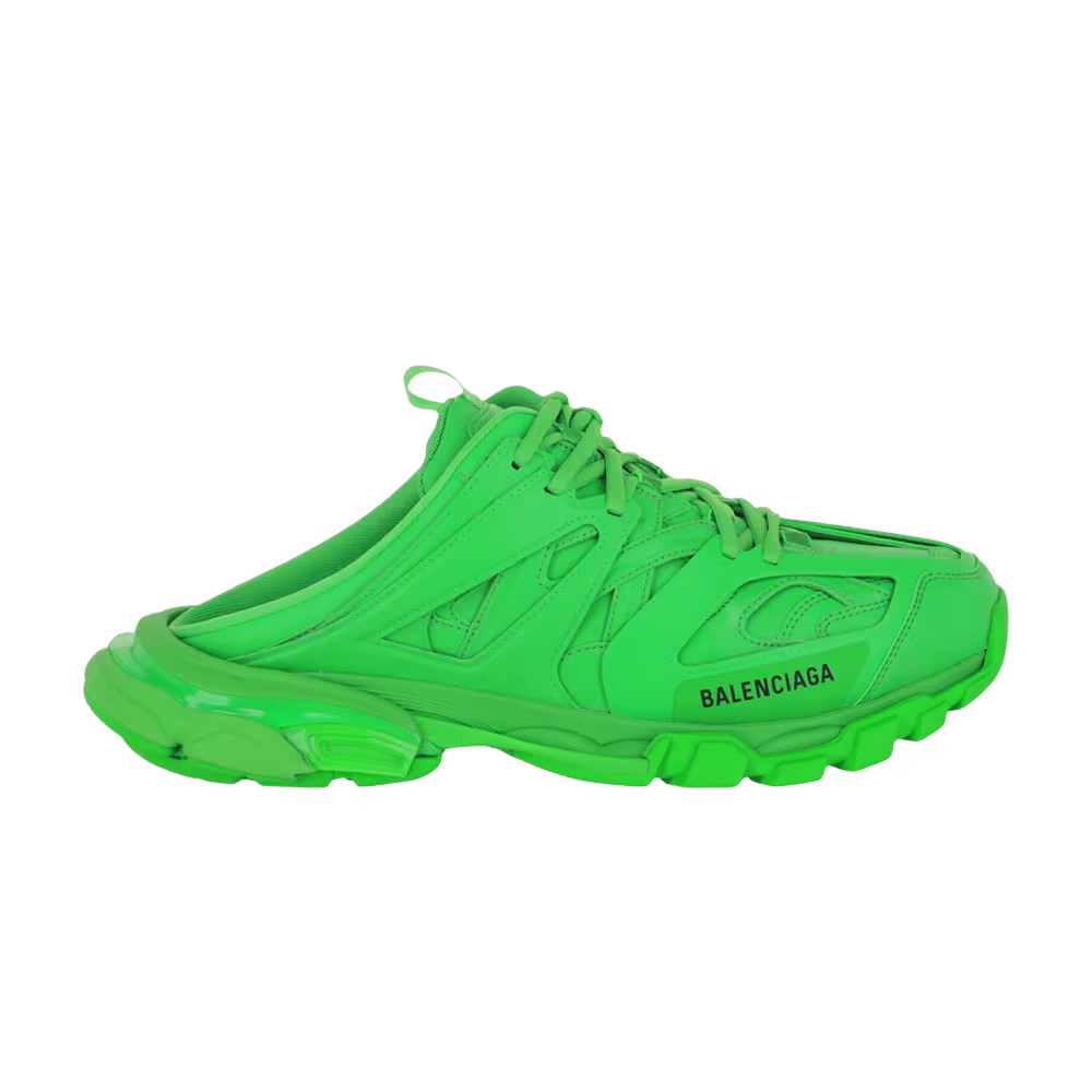 Balenciaga Lace-Up Track Mule Green Black
