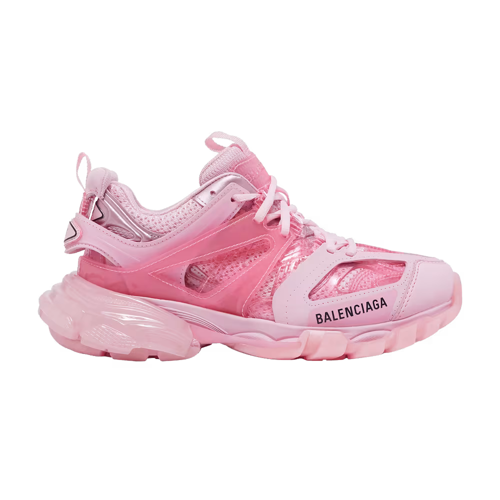 Balenciaga Women's Track Sneaker Clear Sole - Pink