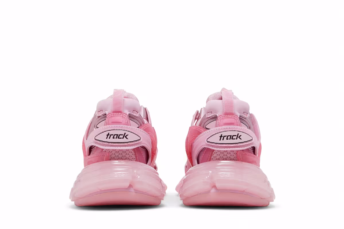 Balenciaga Women's Track Sneaker Clear Sole - Pink, view 7