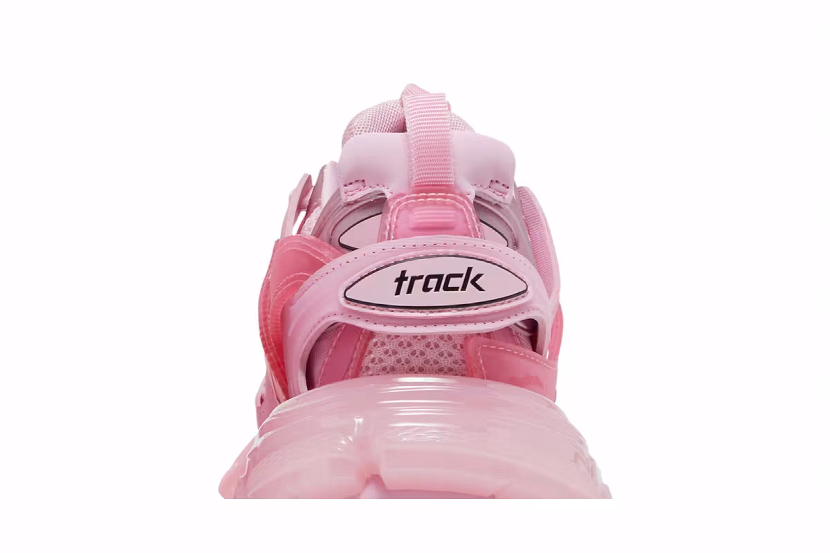 Balenciaga Women's Track Sneaker Clear Sole - Pink, view 8