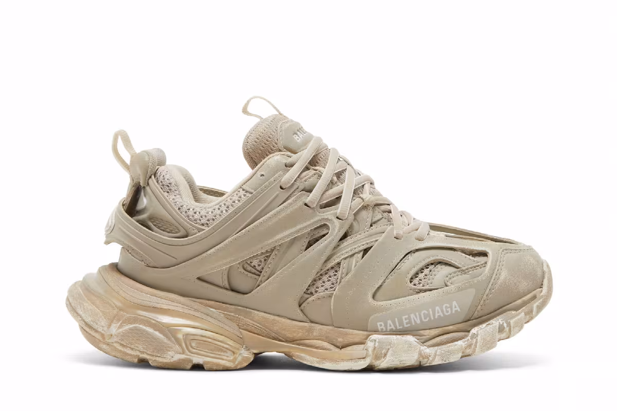 Balenciaga Women's Track Sneaker Beige, view 2