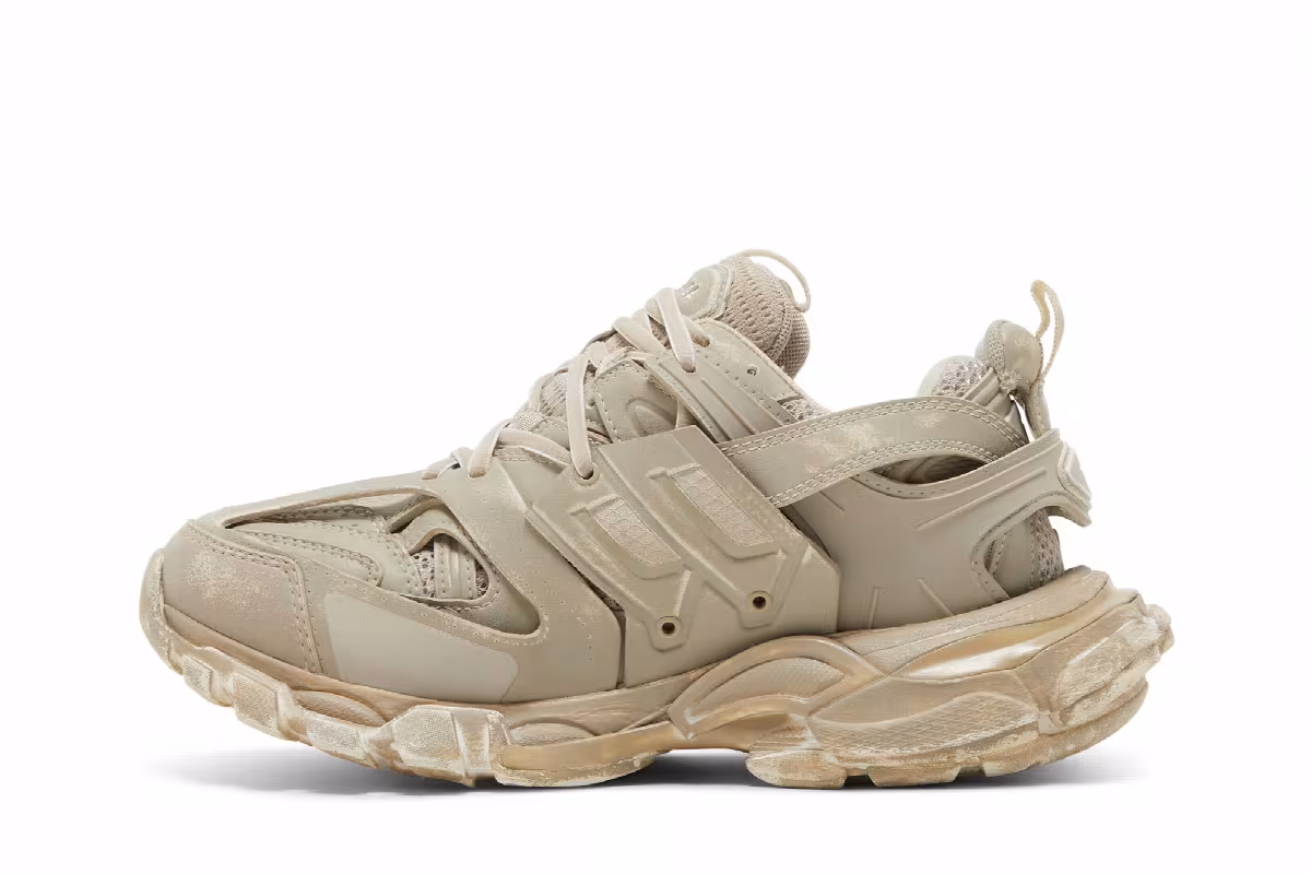 Balenciaga Women's Track Sneaker Beige, view 4