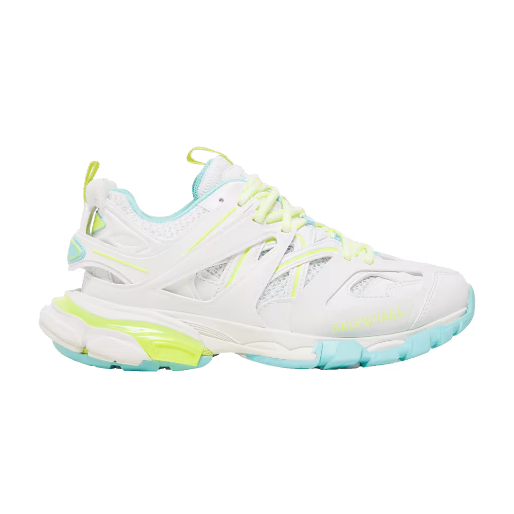 Balenciaga Women's Track Sneaker White Neon Yellow