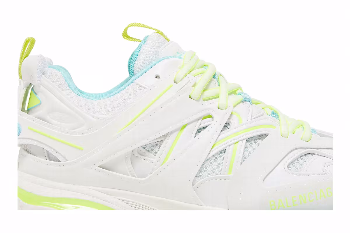 Balenciaga Women's Track Sneaker White Neon Yellow, view 3