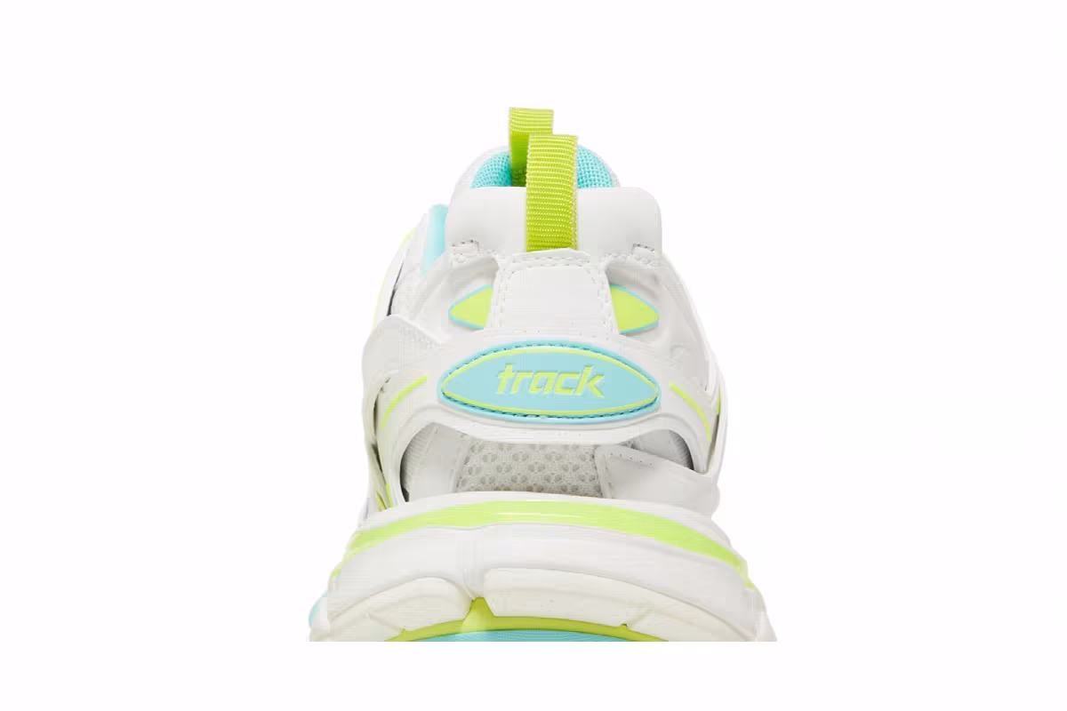 Balenciaga Women's Track Sneaker White Neon Yellow, view 8