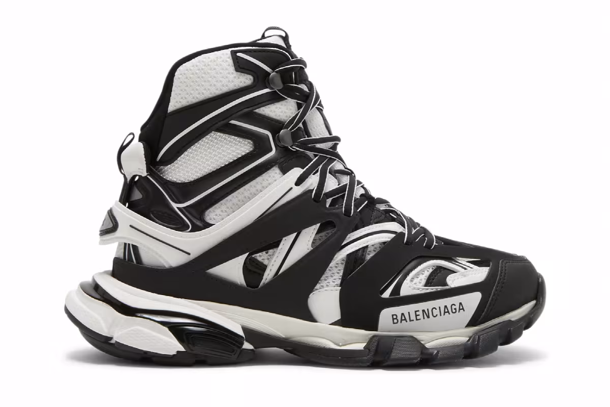 Balenciaga Track Hike Black White, view 2