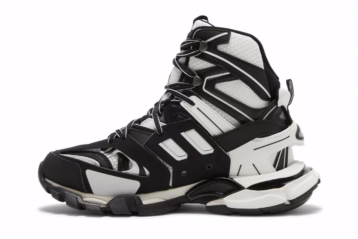 Balenciaga Track Hike Black White, view 4