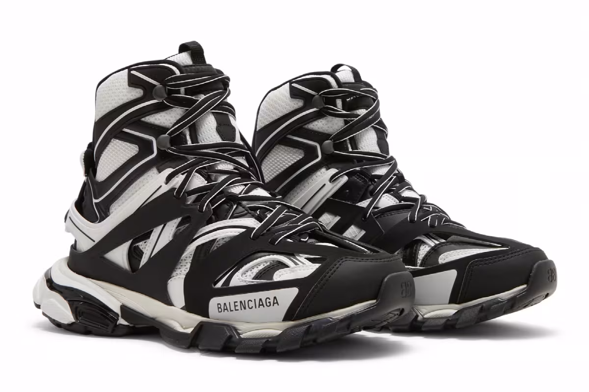 Balenciaga Track Hike Black White, view 9
