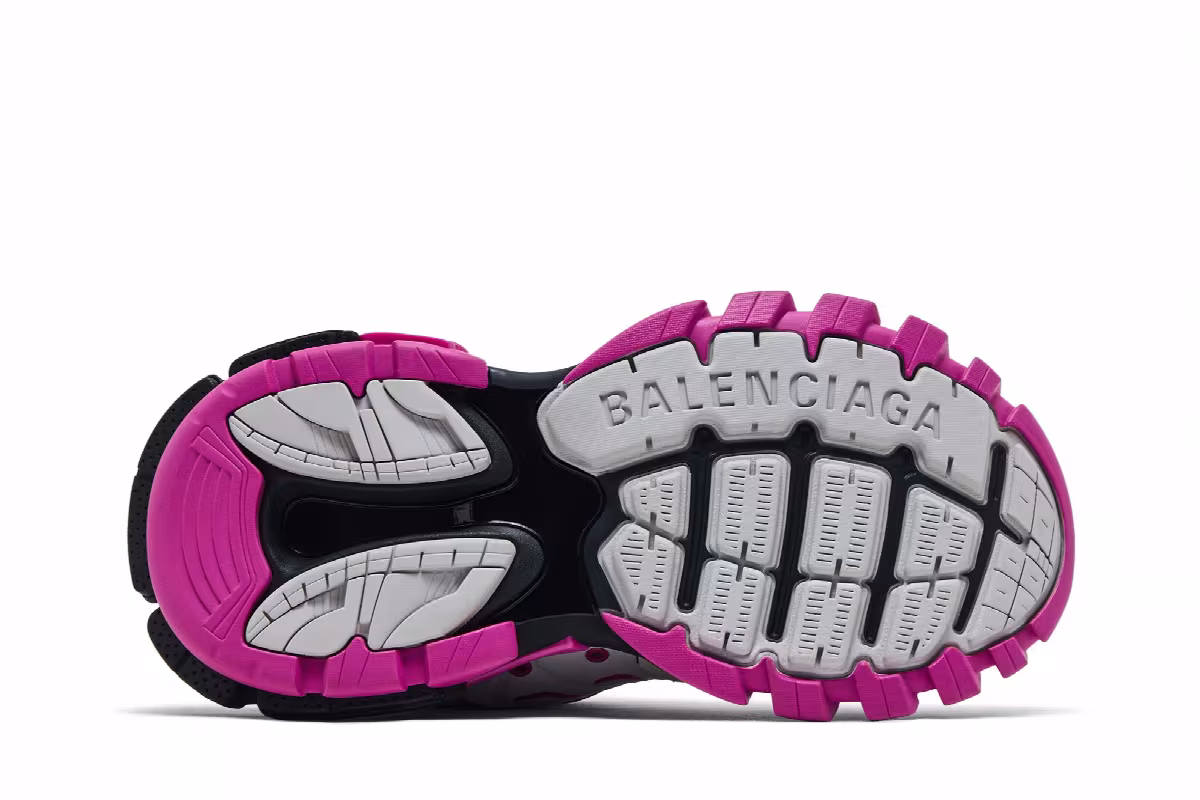 Balenciaga Women's Track Sneaker Grey Pink, view 5