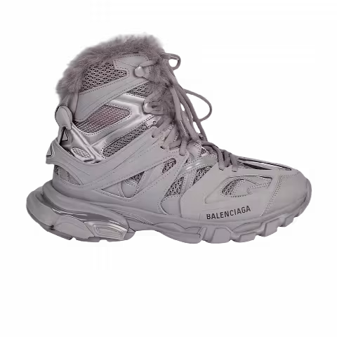Balenciaga Track Hike High 'Faux Fur - Grey'