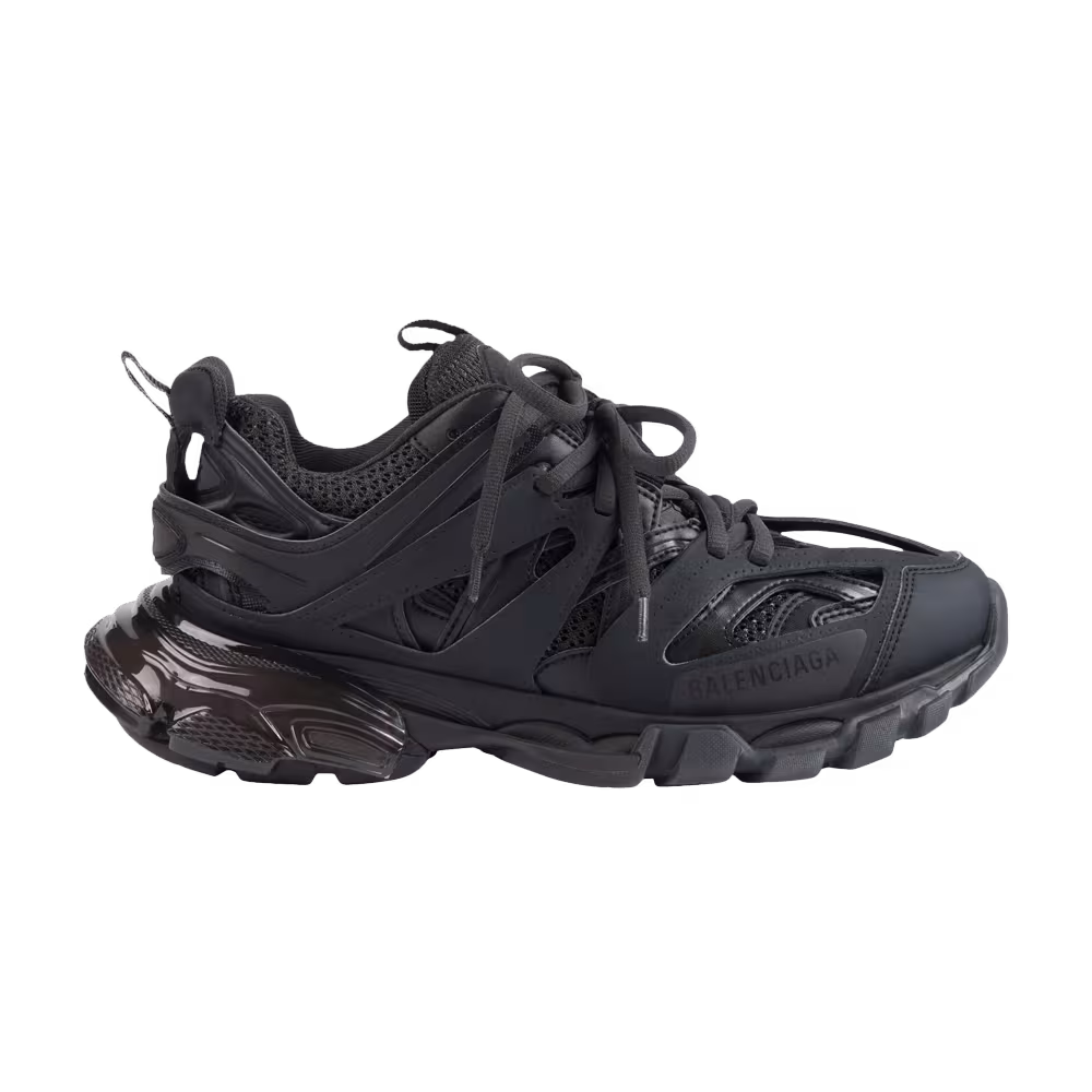 Balenciaga Women's Track Sneaker Clear Sole - Black