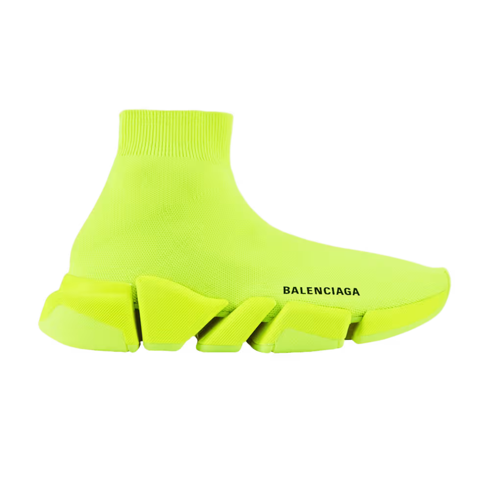 Balenciaga Women's Speed 2 Trainer Knit Fluo Yellow