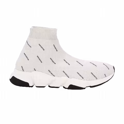 Balenciaga Wmns Speed Trainer 'Allover Logo - Pearl Grey'