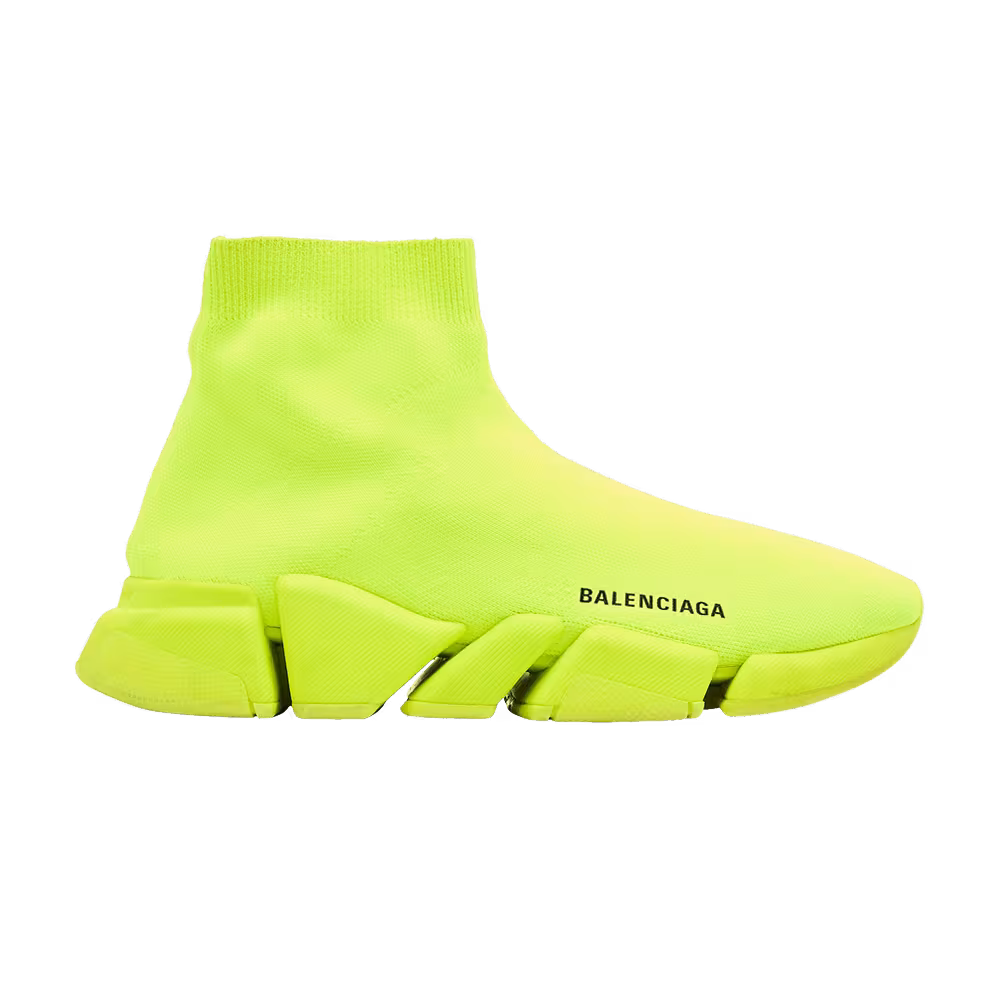 Balenciaga Speed 2 Trainer Knit Fluo Yellow