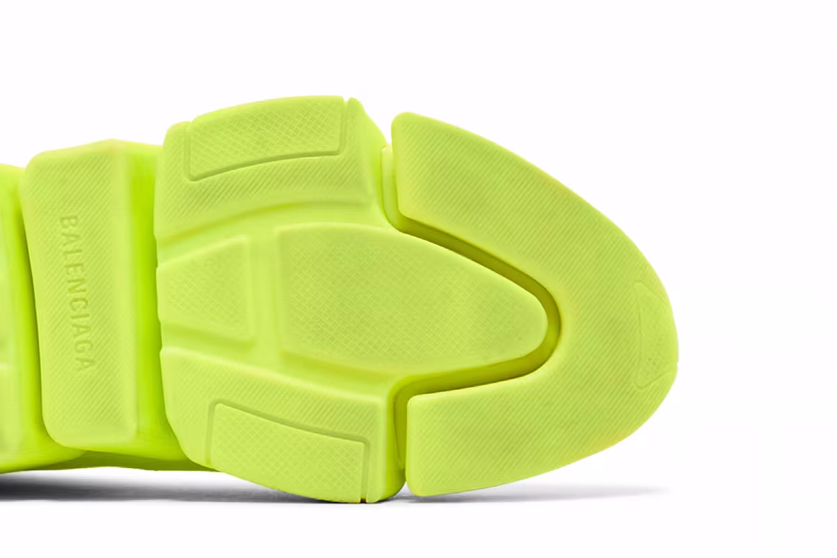 Balenciaga Speed 2 Trainer Knit Fluo Yellow, view 6