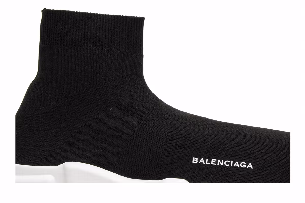 Balenciaga Speed Trainer Mid Black Red, view 3