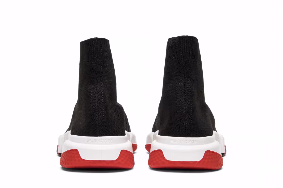 Balenciaga Speed Trainer Mid Black Red, view 7