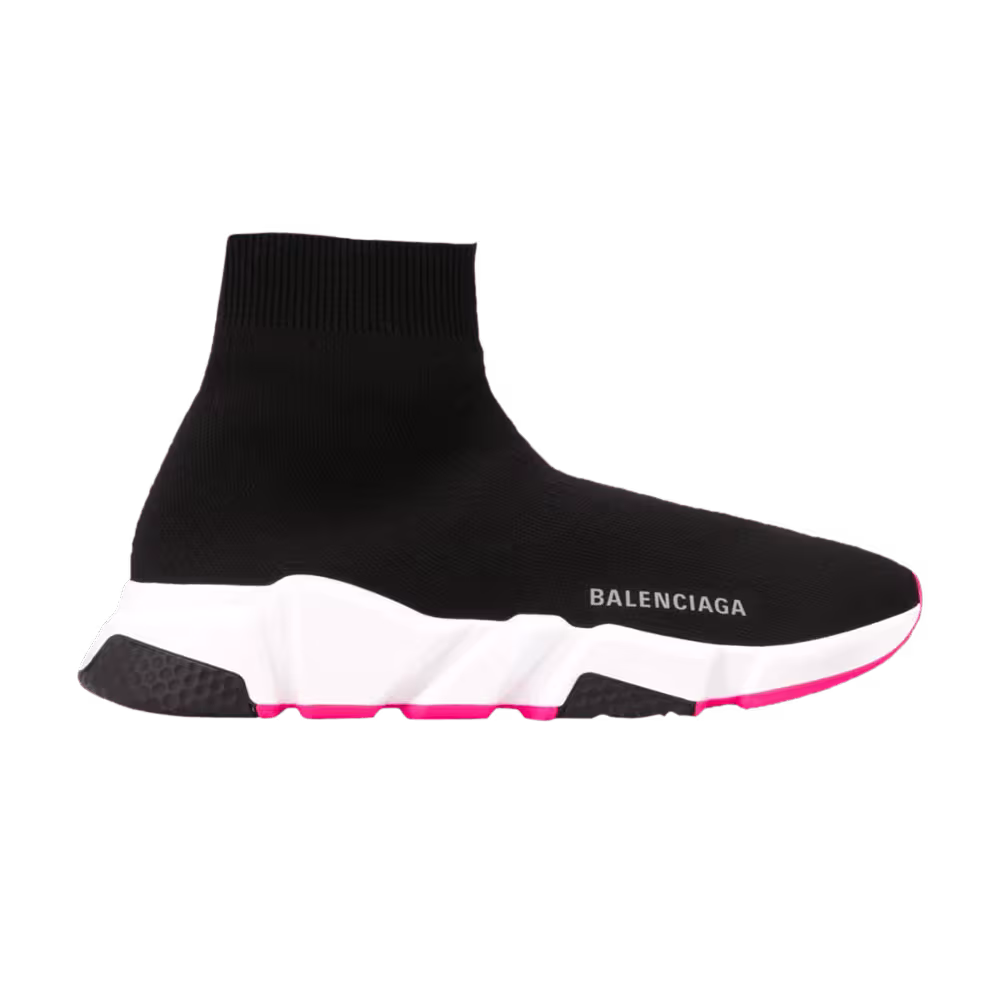Balenciaga Women's Speed Trainer Black Pink Sole
