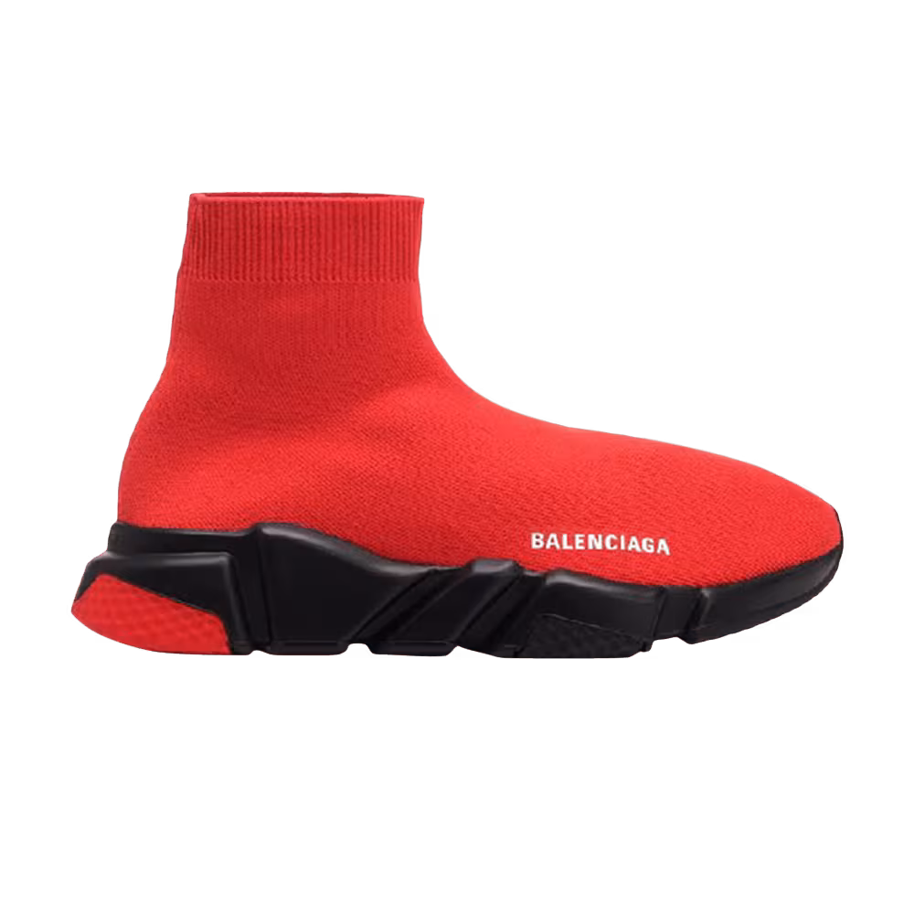 Balenciaga Speed Knit Trainer Red Black