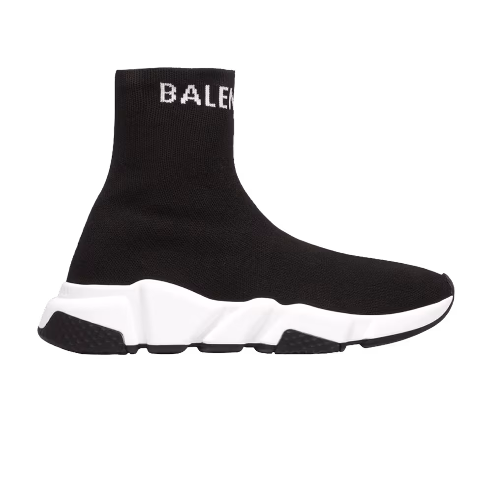 Balenciaga Women's Speed Trainer High Black White 2019