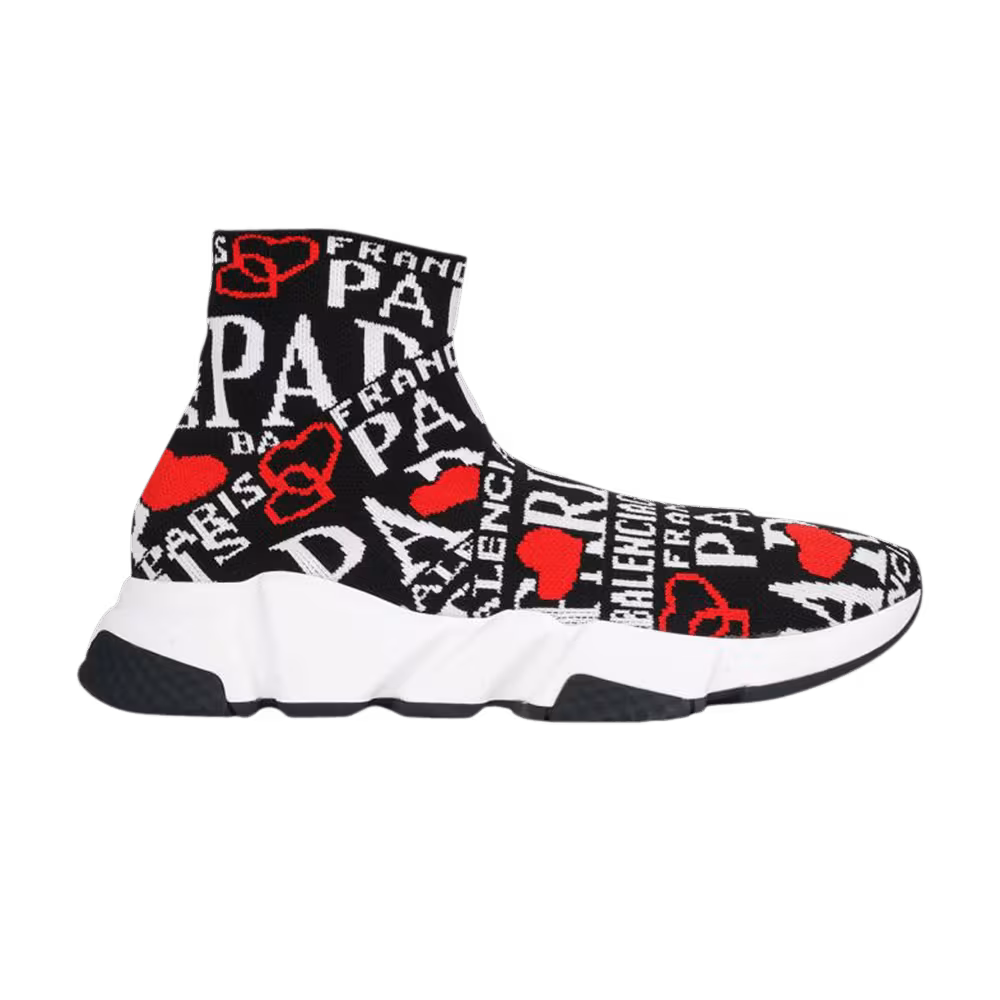 Balenciaga Speed Trainer Paris Logo