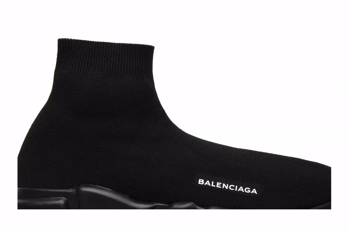 Balenciaga Speed Trainer Mid Triple Black, view 3