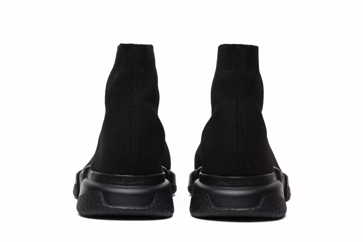 Balenciaga Speed Trainer Mid Triple Black, view 7