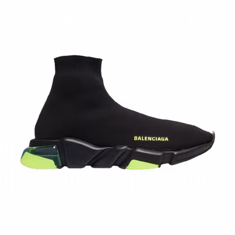 Balenciaga Wmns Speed Clear Sole Trainer 'Black Yellow Fluo'