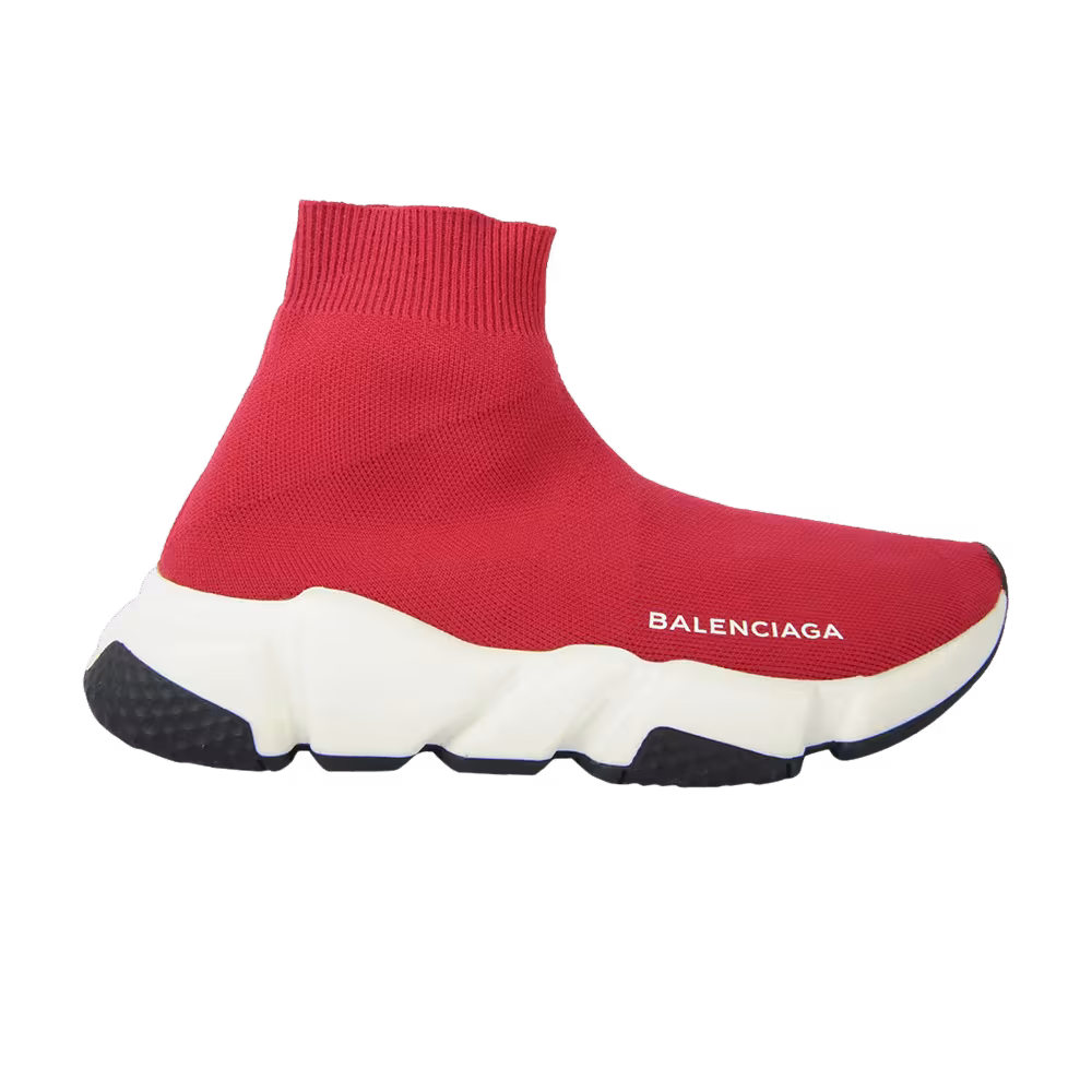 Balenciaga Women's Speed Trainer Mid Raspberry Red