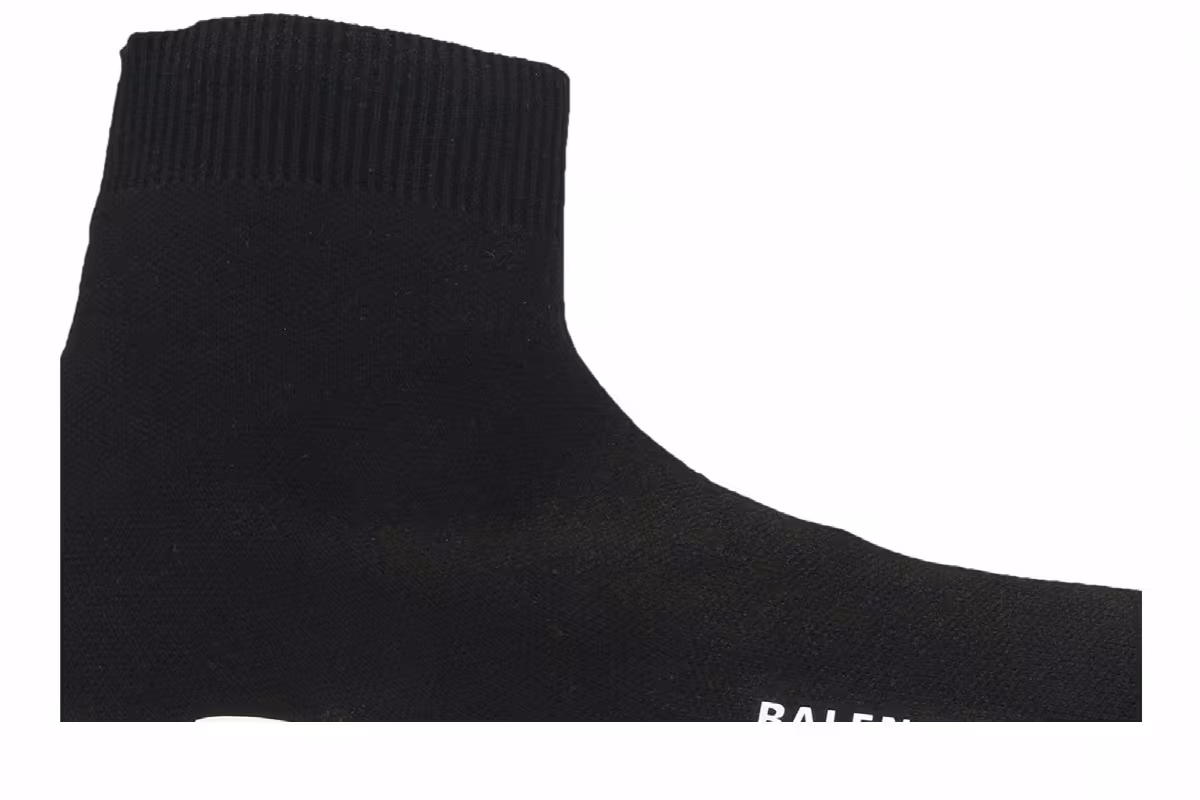 Balenciaga Women's Speed Trainer Black White 2019, view 3